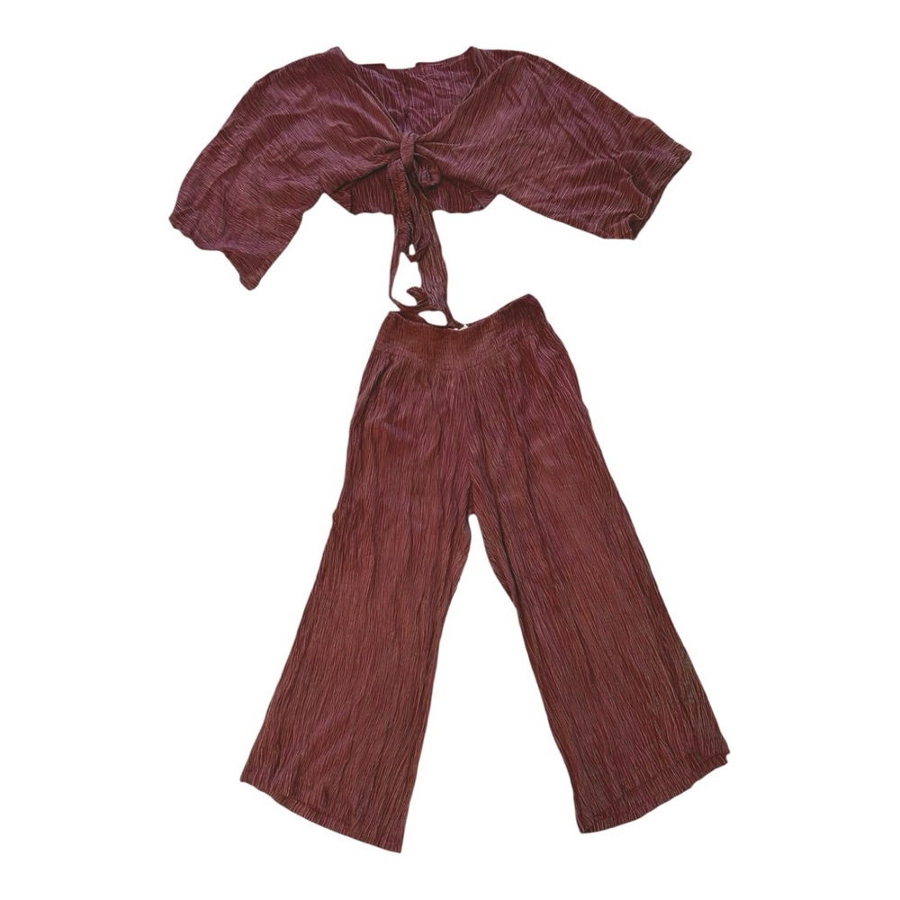 Elegant Burgundy Women's Jumpsuit